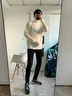 高領(lǐng)毛衣男韓版修身針織衫男秋冬季百搭純色打底衫套頭衫線衣 勝潮-M303白色 升級(jí)版高質(zhì)量款 L （建議110-120斤以內(nèi)） 曬單實(shí)拍圖