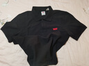 Levi's【商場同款】李維斯男士復(fù)古時(shí)尚商務(wù)針織短袖POLO衫 黑色 A4842-0015 S 曬單實(shí)拍圖