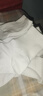 抱抱棉女士襪子女100%純棉吸濕排汗春夏季中筒襪純色長筒襪6雙白色 曬單實拍圖