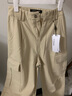 拉夏貝爾美式窄版直筒工裝褲女2026春夏款傘兵運動(dòng)褲 米白色【小個(gè)子】 S 曬單實(shí)拍圖