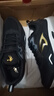喬丹QIAODAN運動(dòng)鞋男鞋跑步鞋冬季密網(wǎng)防風(fēng)跑鞋防滑減震男士輕便 黑色金色 43 曬單實(shí)拍圖