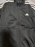 adidas女大童休閑三條紋長袖套裝兒童秋季阿迪達(dá)斯官方輕運動 黑色/白色   140 曬單實拍圖