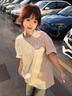 森馬（Semir）2025新款夏季純棉正肩設計感小眾美式寬松短袖t恤女半袖上衣 白灰色(重磅純棉260g) L 建議100-120斤 曬單實(shí)拍圖