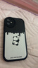 霸時(shí)代 適用 iPhone11手機(jī)殼蘋果11保護(hù)套硅膠軟殼防摔鏡頭全包小羊皮外殼女男款黑色粉刷熊 曬單實(shí)拍圖