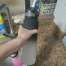 康知緣（KANGZYUAN）Tritan塑料水杯大容量杯子男女戶外運(yùn)動(dòng)健身水瓶學(xué)生便攜軍訓(xùn)壺 黑白漸變 1000ml 曬單實(shí)拍圖
