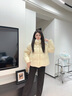 坦博爾【熱銷60萬件】泡芙短款可脫卸帽羽絨服女冬季面包服保暖外套520D 奶芙米 S (160) 曬單實(shí)拍圖