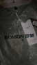 羅蒙（ROMON）冰絲無(wú)痕短袖t恤男翻領(lǐng)2025夏季新款男士半袖體恤衫爸爸裝上衣男 蘋(píng)果綠 M 曬單實(shí)拍圖