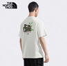 The North Face北面短袖T恤情侶款戶(hù)外舒適透氣8DEU 米白色/QLI XXL 曬單實(shí)拍圖