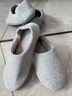 merdor日式包跟拖鞋女秋冬季室內居家用軟底靜音月子鞋木地板專(zhuān)用棉拖鞋 灰色 42-43 曬單實(shí)拍圖
