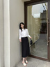 伯德小姐白色職業(yè)長(cháng)袖襯衫女教師面試西裝內搭上衣小個(gè)子穿搭雪紡襯衣 曬單實(shí)拍圖