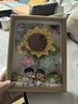 IMVE教師節禮物送老師幼兒園手工向日葵針織花束相框實(shí)用精致紀念品 曬單實(shí)拍圖