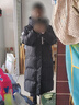 坦博爾羽絨服男女同款連帽長款鵝絨運(yùn)動戶外滑雪外套550879A 黑色 170 曬單實(shí)拍圖