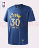 NBA【新品】楊瀚森哈利伯頓東契齊亞歷山大庫里t恤短袖男夏裝籃球服 勇士-庫里運動(dòng)休閑T恤(藏青) L 曬單實(shí)拍圖