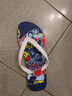 李寧（LI-NING）人字拖印花男女游泳沙灘鞋洗澡防滑耐磨沙灘鞋926-2-41深藍 曬單實(shí)拍圖