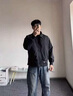 WHIM NASA美式復古立領(lǐng)棒球服外套男女2025春秋季寬松情侶休閑百搭夾克上衣 銹紅色 XL （建議125-145斤） 曬單實(shí)拍圖