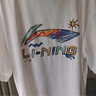 李寧短袖T恤文化衫男子LOGO字母印花圓領(lǐng)運動(dòng)服AHSU745 曬單實(shí)拍圖