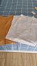 無印良品（MUJI）女式 天竺編織 法國袖T恤 短袖上衣女款內(nèi)搭25年夏季女裝BB2RKA5S 淺灰色 L （165/88A） 曬單實(shí)拍圖
