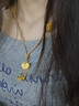 中國黃金龍鳳呈祥黃金項(xiàng)鏈女足金吊墜七夕情人節(jié)禮物送女朋友老婆 臻選禮盒包裝【無產(chǎn)品勿單拍】 曬單實(shí)拍圖