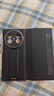 皮皮殼【360新升級】適用于vivoXFold5雙中軸保護360°全包防摔腕帶xfold5手機殼真皮翻蓋曜石黑保護套 曬單實(shí)拍圖