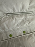 非魚羽絨馬甲秋冬新款文藝減齡刺繡羽絨背心外穿連帽休閑外穿上衣 白 L 曬單實(shí)拍圖