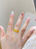 歐顏（OYshipin）黃金喜鵲登梅戒指女新款足金999復(fù)古設(shè)計(jì)感指環(huán)生日禮物送女友 黃金喜鵲登梅戒指訂金 曬單實(shí)拍圖