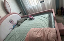 宜居全友福粉色兒童床女孩兔子床帶滑梯護欄簡(jiǎn)約輕奢實(shí)木公主床小戶(hù)型滑梯床 兔子床單床(升級實(shí)木排骨架) 1200mm*1900mm 不帶儲物空間 曬單實(shí)拍圖