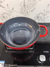 雙立人（ZWILLING）小幸福系列女王琺瑯鍋鑄鐵燙鍋燜焗燉湯鍋多功能家用30cm不粘鍋 中國紅【內灰黑】 30cm 曬單實(shí)拍圖