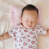 朵精靈新生兒寶寶小米定型枕嬰幼兒專(zhuān)用枕頭嬰兒睡頭型彩棉米袋四季通用 條紋粉色（小米枕芯+彩棉枕套） 曬單實(shí)拍圖