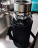 恩爾美（nRMEi）茶水分離杯大容量男士泡茶杯冷泡杯高硼硅耐熱便攜辦公室喝水杯子 【茶水分離+杯套】本色 1000ml 曬單實(shí)拍圖