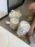 廚遞碗盤(pán)餐具北歐風(fēng)餐具整套家用碗碟碗筷碗套裝 煙雨幻境78件配湯碗 曬單實(shí)拍圖