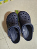 卡駱馳（CROCS）洞洞鞋貝雅男鞋女鞋輕便耐磨一腳蹬拖鞋休閑鞋|10126 深藍-410 40 (250mm) 曬單實(shí)拍圖