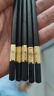 雙槍廚房好物抗菌金福合金筷子家用無漆無蠟pps筷餐具套裝10雙 曬單實拍圖