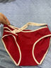 芝歌貓紅色內褲女無(wú)痕低腰三角褲女底褲性感本命馬年不夾臀字母舒適結婚 H組【3條】獨立包裝 3條 M （建議80-100斤） 曬單實(shí)拍圖