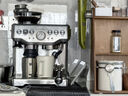 鉑富（Breville）BES870 半自動咖啡機 家用意式 研磨奶泡一體式 可拆卸豆倉  16檔研磨 鍛光銀 曬單實拍圖