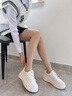 星期六（St&Sat）品牌真皮厚底小白鞋女2025秋季新款百搭板鞋透氣學(xué)生運(yùn)動(dòng)休閑女鞋 黑白熊貓色 37 曬單實(shí)拍圖
