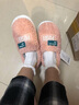 樸西冬季包跟棉拖鞋女士厚底保暖防滑室內家居月子鞋產(chǎn)后情侶款男 西瓜粉 35-36 適合(34-35) 曬單實(shí)拍圖