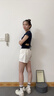 卓詩(shī)尼平底德訓(xùn)鞋女2025秋季新款網(wǎng)面透氣薄款休閑女鞋子復(fù)古軟底運(yùn)動(dòng)鞋 深藍(lán)色 37 曬單實(shí)拍圖