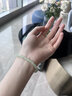 GACO和田玉手串手鏈女手鐲真品天然淺晴水玉石首飾送女友老婆七夕禮物 【精品級】珠徑約6mm 曬單實(shí)拍圖