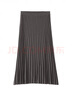 無(wú)印良品（MUJI）女式萊賽爾混針織寬擺裙長(cháng)半身裙女25年秋季裙子女裝BA1QVA5A 煙熏棕色 M (160/66A) 曬單實(shí)拍圖