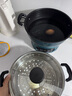 榜一鳴電炒鍋不粘鍋一體插電食品級多功能家用炒菜鍋加深大功率2100W一鍋多用蒸炒煎炸不銹鋼便攜電火鍋 3L 26cm帶一籠不粘鍋（兩個(gè)按鍵1-3人用） 曬單實(shí)拍圖