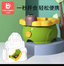 小哈倫兒童馬桶坐便器寶寶嬰兒小馬桶折疊便攜便盆帶清潔袋 雨林綠 曬單實拍圖