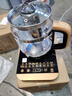 美的（Midea） 養生壺1.5L 高硼硅玻璃煮茶壺 智能預約保溫電熱水壺 大口徑燒水壺電水壺 附帶濾網(wǎng) 【316L材質(zhì)】GE1703Pro 1.5L 曬單實(shí)拍圖