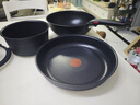 特福（Tefal）鍋具套裝百變鍋鑄鋁紅心可拆卸煎炒鍋六件套黑美人【帶硅膠鏟】 曬單實(shí)拍圖