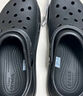 卡駱馳（crocs）經(jīng)典泡芙Clog男女一腳蹬懶人沙灘鞋 CR207521-001 36 曬單實拍圖
