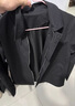 NEWMDER國際品牌奢侈品男裝夾克男2025新款秋冬款潮流刺繡修身行政夾克男 高檔黑色 【現貨速達】 XL 130-145斤 曬單實(shí)拍圖
