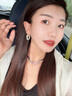 BARY REEF耳環(huán)女時(shí)尚金銀撞色鏈條流蘇耳環(huán)氣質(zhì)耳扣小眾設(shè)計(jì)復(fù)古感耳飾 金銀撞色耳環(huán) 曬單實(shí)拍圖