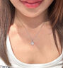 中國黃金（CHINA GOLD）連理枝項鏈女925銀玉髓吊墜鎖骨鏈小七夕情人節(jié)禮物送女朋友老婆 連“荔”枝項鏈-s925 代寫賀卡服務 曬單實拍圖