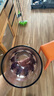 宜家（IKEA）POKAL博克爾加厚鋼化玻璃杯家用透明大容量耐熱果汁杯 淺紫色杯子350毫升×4 曬單實(shí)拍圖
