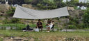 牧高笛（MOBIGARDEN）天幕 戶外露營遮陽防曬牛津布黑膠天幕天穹410 NX24680015 大象灰 曬單實(shí)拍圖
