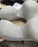 日本工藝辦公室午睡枕多功能學(xué)生趴著(zhù)桌子睡覺(jué)U型午休枕頭趴趴枕 【竹炭記憶棉鳥(niǎo)眼布款】晴山灰 曬單實(shí)拍圖